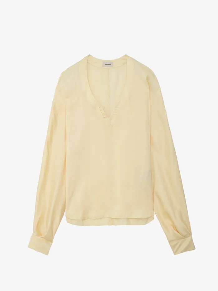 Women Zadig and Voltaire Tops and Shirts Tonastir Satin Blouse Shea