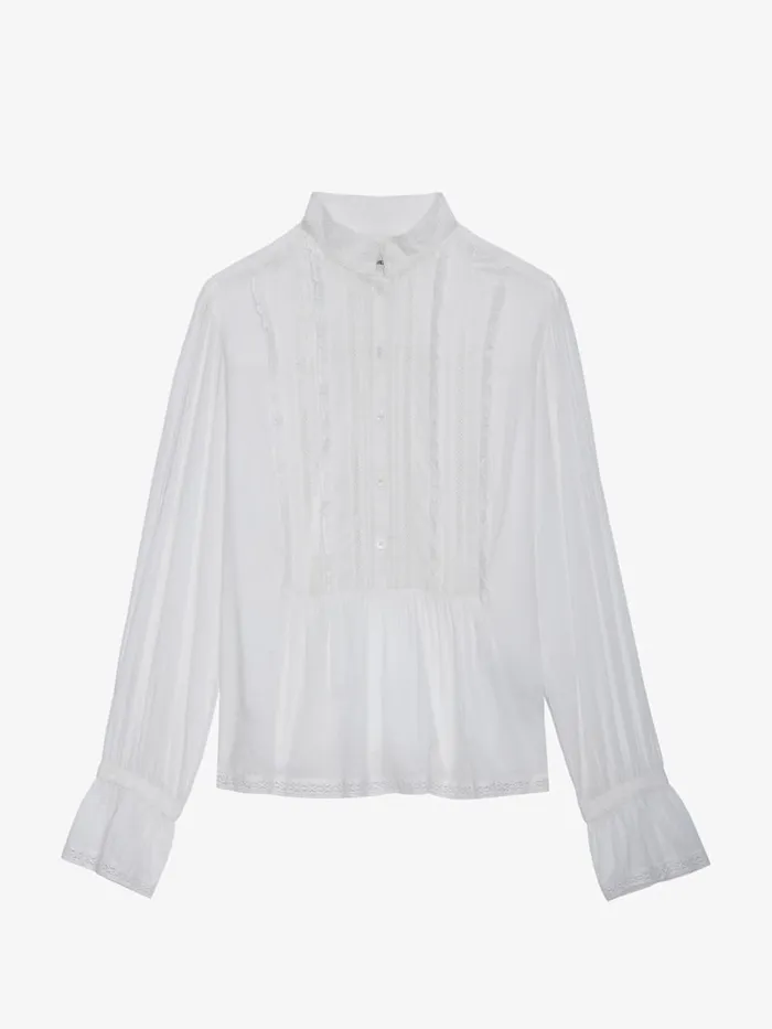 Women Zadig and Voltaire Tops and Shirts Tricia Shirt White