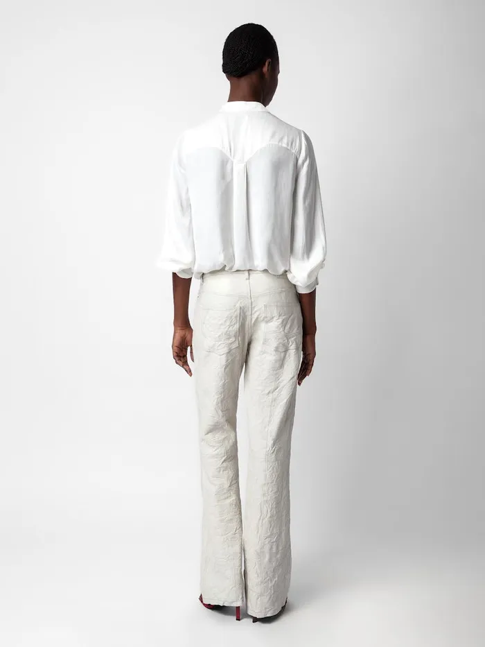 Women Zadig and Voltaire Tops and Shirts Twina Satin Blouse Judo