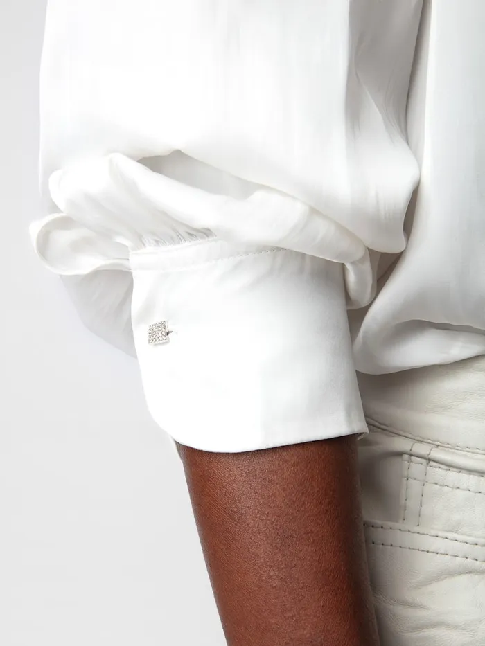 Women Zadig and Voltaire Tops and Shirts Twina Satin Blouse Judo