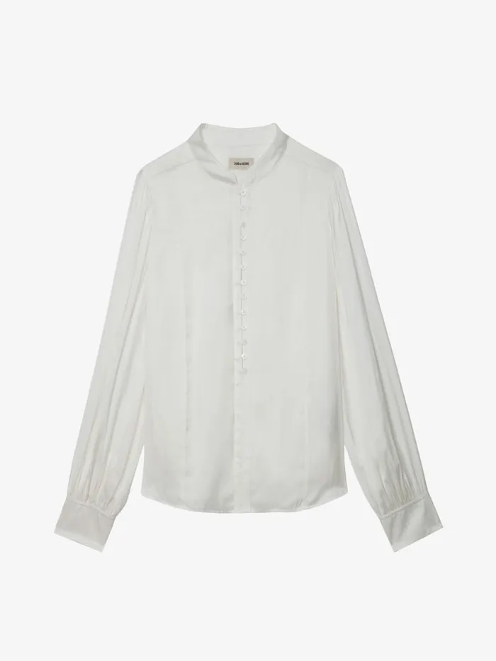 Women Zadig and Voltaire Tops and Shirts Twina Satin Blouse Judo
