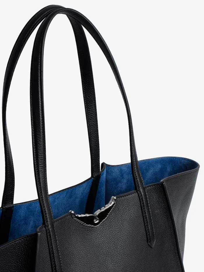 Women Zadig and Voltaire Tote Bags Le Borderline Bag Noir Melody