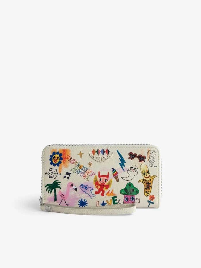 Women Zadig and Voltaire Wallets and Leather Goods Compagnon Wallet Flash
