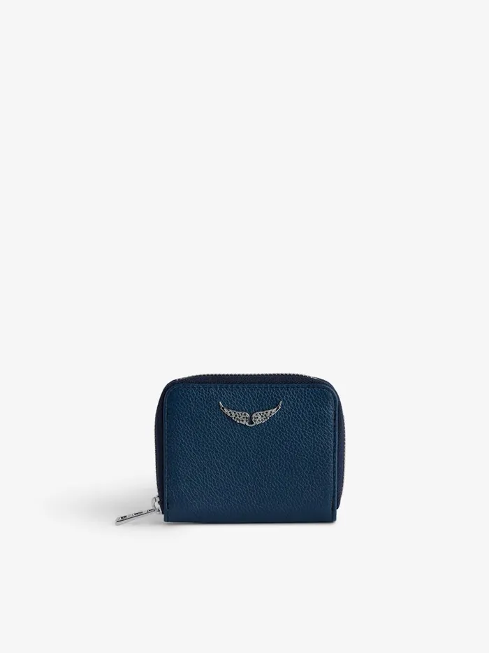 Women Zadig and Voltaire Wallets and Leather Goods Mini ZV Coin Purse Storm