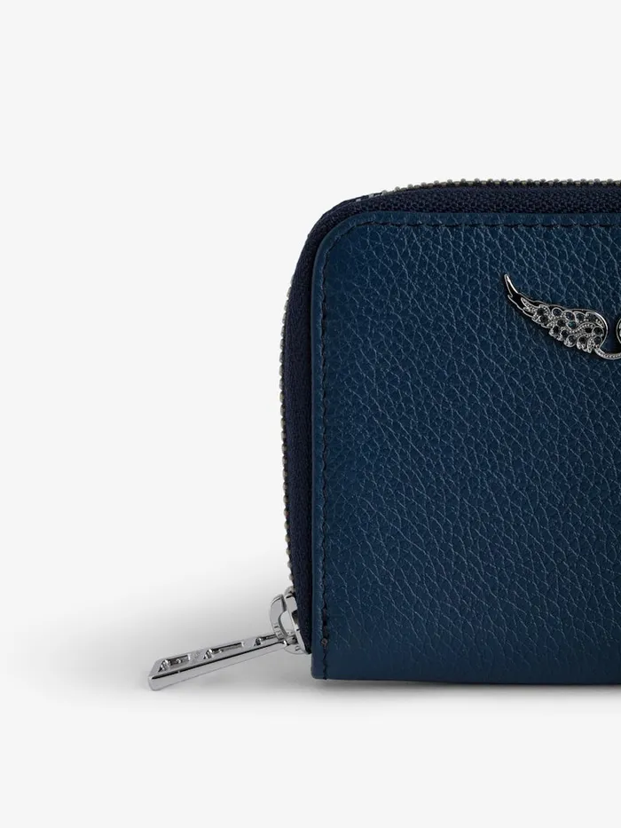 Women Zadig and Voltaire Wallets and Leather Goods Mini ZV Coin Purse Storm