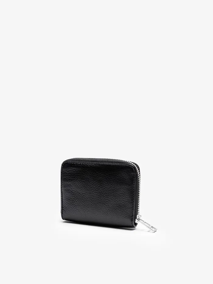 Women Zadig and Voltaire Wallets and Leather Goods Mini ZV Wallet Black