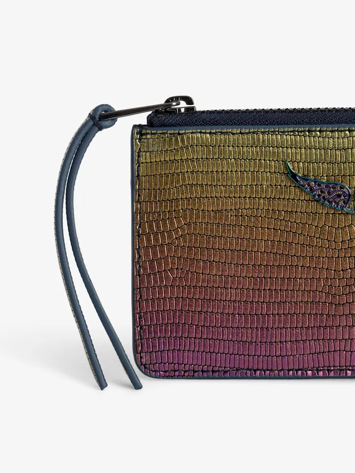 Women Zadig and Voltaire Wallets and Leather Goods ZV Card Card Holder Rainbow