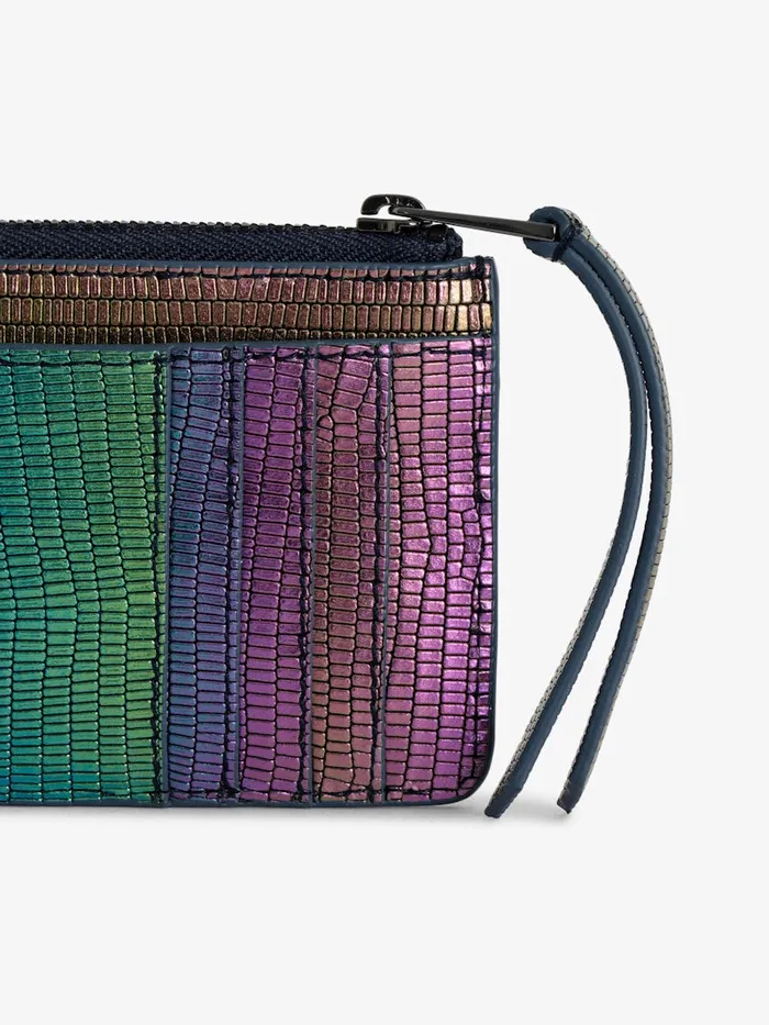 Women Zadig and Voltaire Wallets and Leather Goods ZV Card Card Holder Rainbow