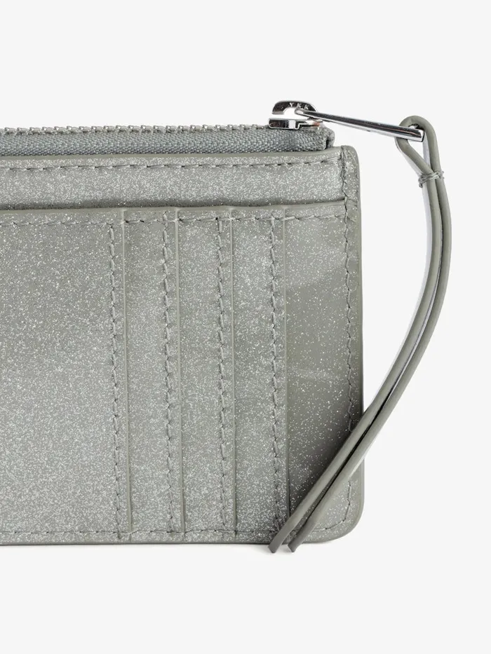 Women Zadig and Voltaire Wallets and Leather Goods ZV Card Card Holder Silver