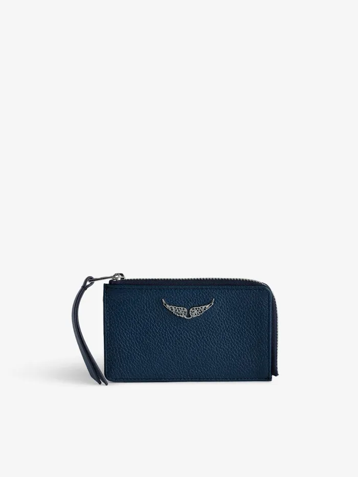 Women Zadig and Voltaire Wallets and Leather Goods ZV Card Card Holder Storm