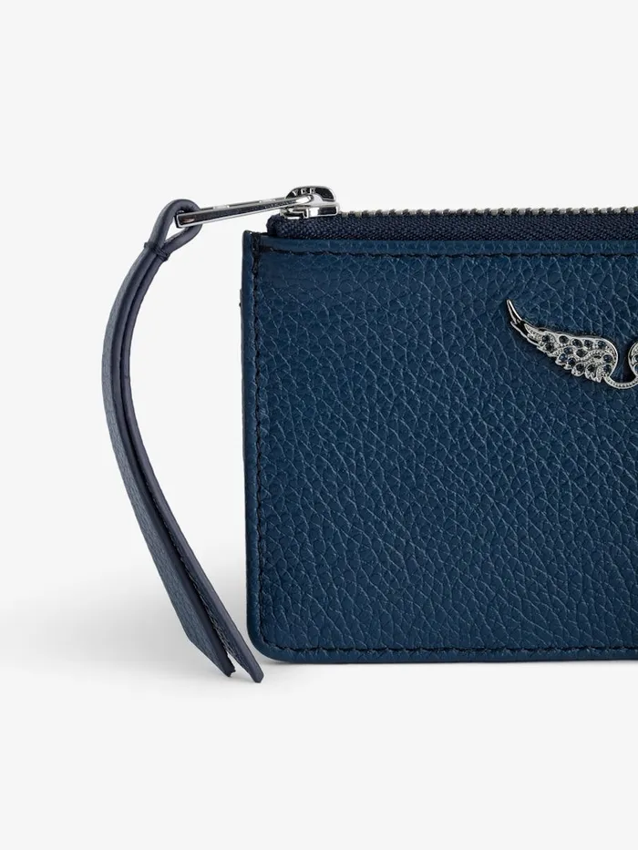 Women Zadig and Voltaire Wallets and Leather Goods ZV Card Card Holder Storm