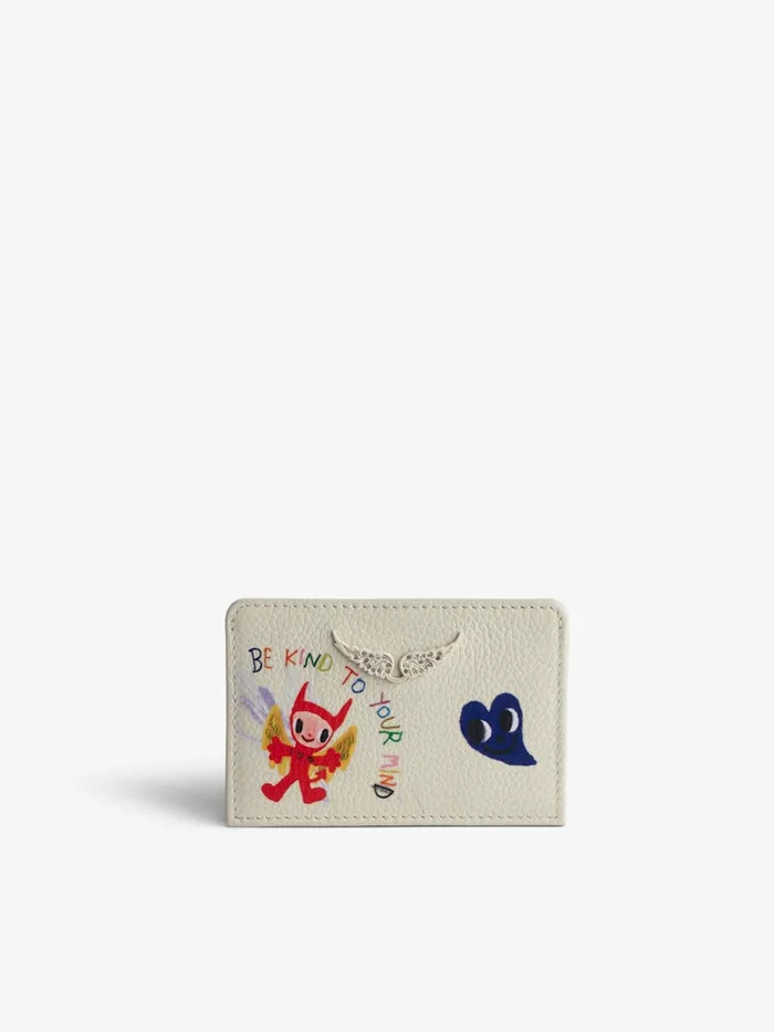 Women Zadig and Voltaire Wallets and Leather Goods ZV Pass Card Holder Flash