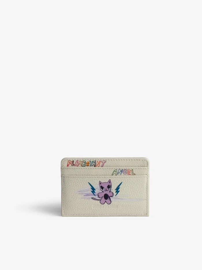 Women Zadig and Voltaire Wallets and Leather Goods ZV Pass Card Holder Flash
