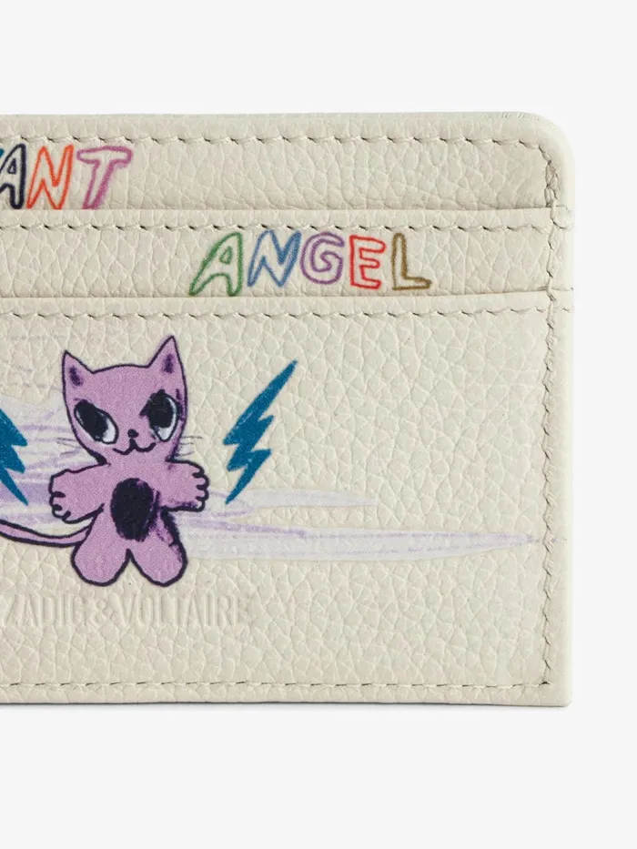 Women Zadig and Voltaire Wallets and Leather Goods ZV Pass Card Holder Flash