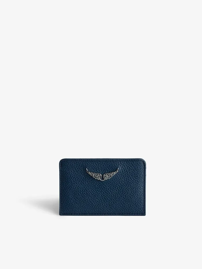 Women Zadig and Voltaire Wallets and Leather Goods ZV Pass Card Holder Storm