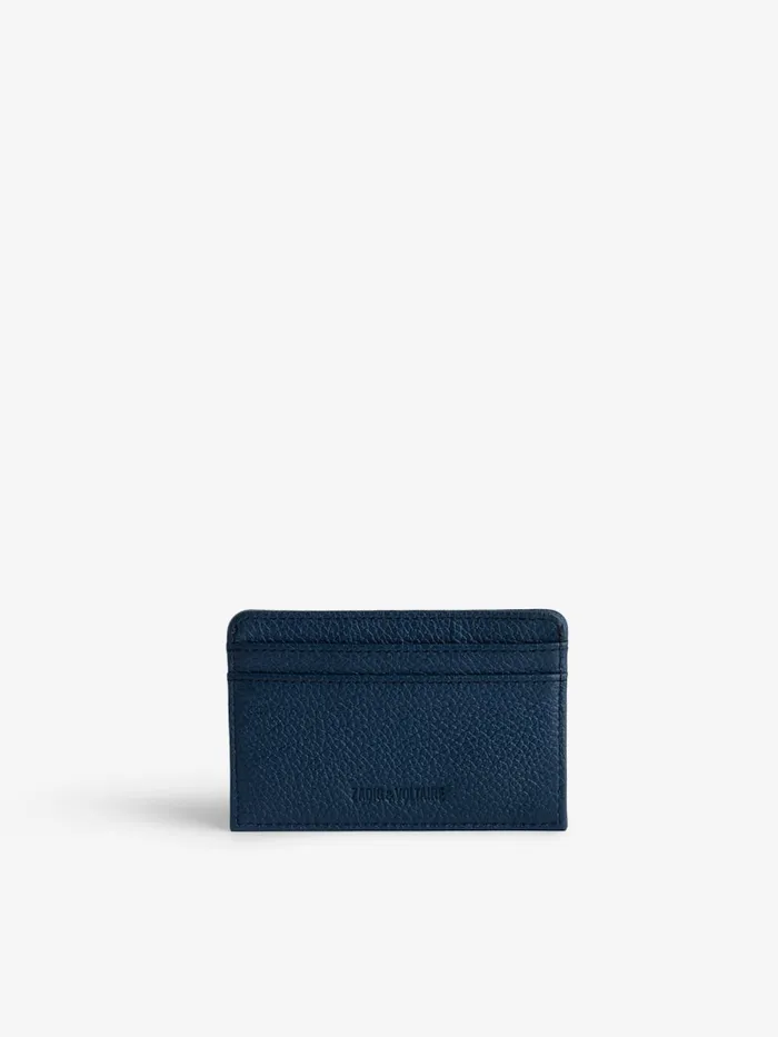 Women Zadig and Voltaire Wallets and Leather Goods ZV Pass Card Holder Storm