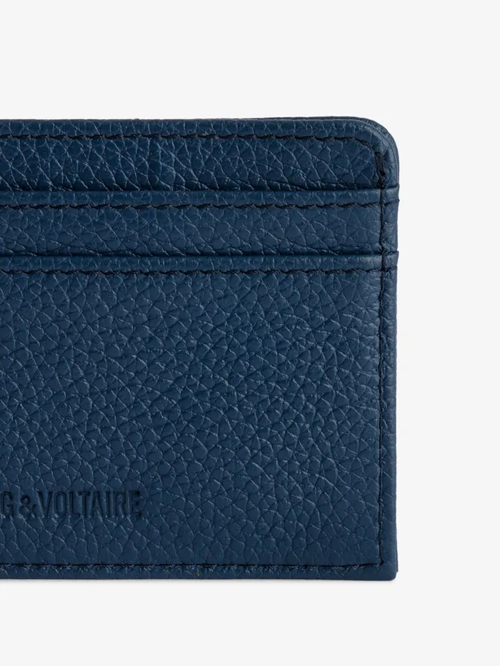 Women Zadig and Voltaire Wallets and Leather Goods ZV Pass Card Holder Storm