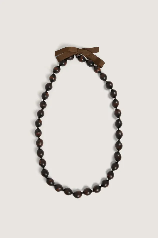 Women ZEBRA NECKLACE Dark Brown Soeur Jewellery