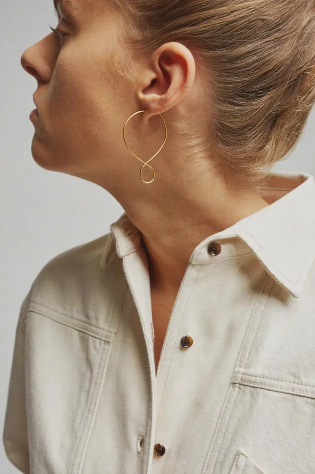Women ZIGGY EARRINGS Gold Soeur Jewellery