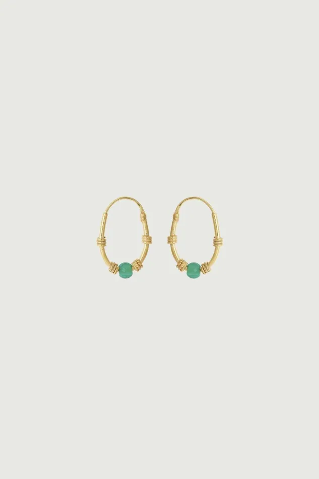 Women ZINC EARRINGS Green Soeur Jewellery