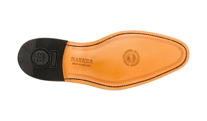 Woodbridge 8211 Black HiShine Mens Barker Shoes Brogues
