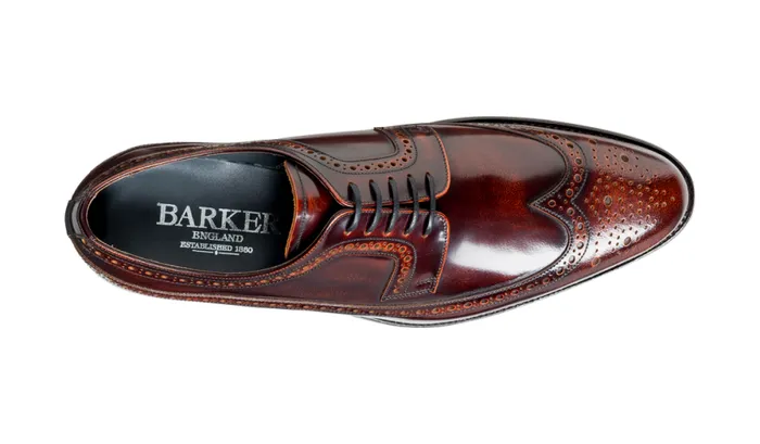 Woodbridge 8211 Brandy HiShine Mens Barker Shoes Derbys
