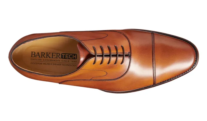 Wright 8211 Antique Rosewood Mens Barker Shoes Oxfords