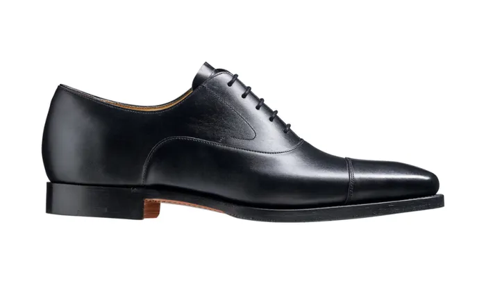 Wright 8211 Black Calf Mens Barker Shoes Oxfords