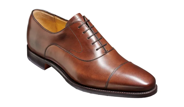 Wright 8211 Walnut Calf Mens Barker Shoes Oxfords