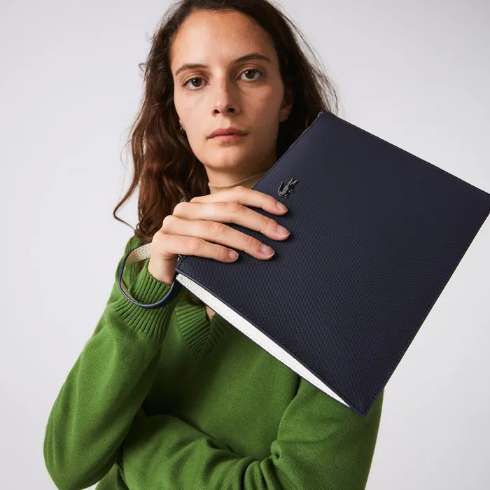 Wristlet Clutch Bag Dark Sapphire Marshmallow Womens Lacoste Small Leather Goods For Sale Wristlet Clutch Bag Dark Sapphire Marshmallow Womens Lacoste Small Leather Goods For Sale