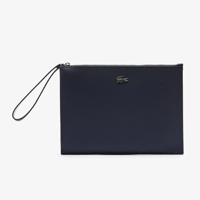 Wristlet Clutch Bag Dark Sapphire Marshmallow Womens Lacoste Small Leather Goods For Sale