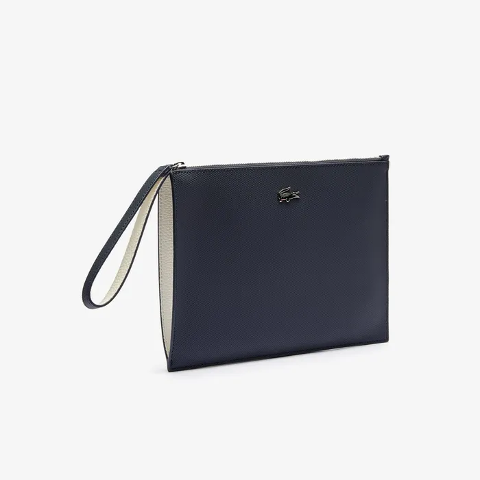 Wristlet Clutch Bag Dark Sapphire Marshmallow Womens Lacoste Small Leather Goods For Sale