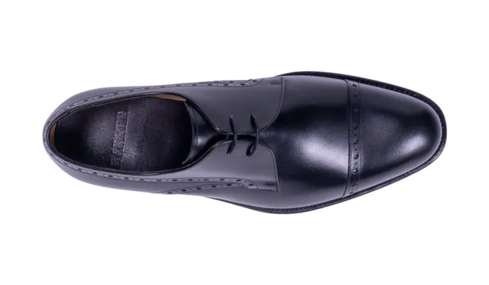 Wye 8211 Black Calf Mens Barker Shoes Brogues
