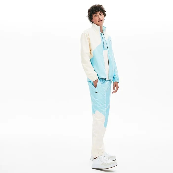 x GOLF le FLEUR Track Pants WhiteLight Blue Mens Lacoste Pants and Shorts Popular