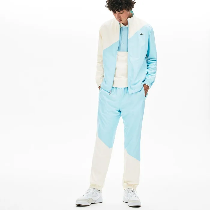 x GOLF le FLEUR Track Pants WhiteLight Blue Mens Lacoste Pants and Shorts Popular